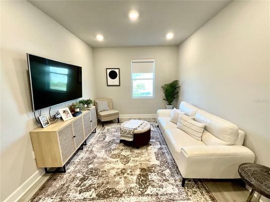 Interior, Living room, Recessed Lighting