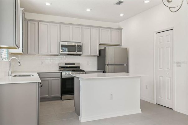 Interior, Kitchen, Recessed Lighting, Stainless Steel Appliances
