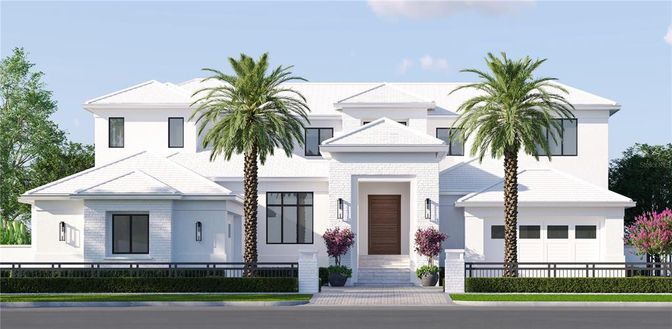 Attached, Exterior, Facade, Modern