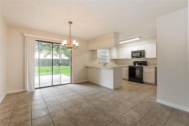 Chandelier, Interior, Kitchen, Pendant Lights, Stainless Steel Appliances