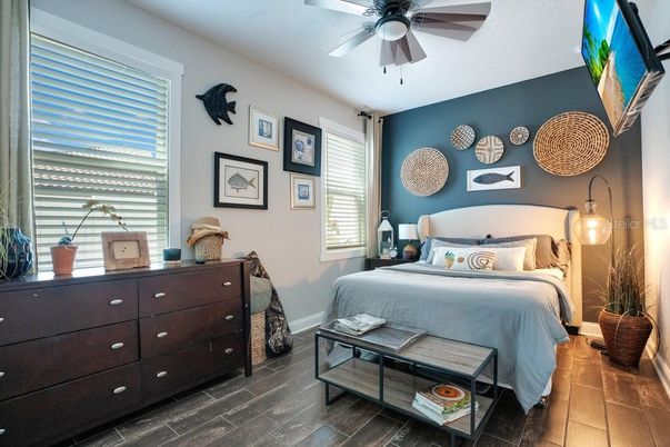 Bedroom, Interior, Wood Texture Flooring