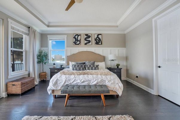 Bedroom, Interior, Wood Texture Flooring