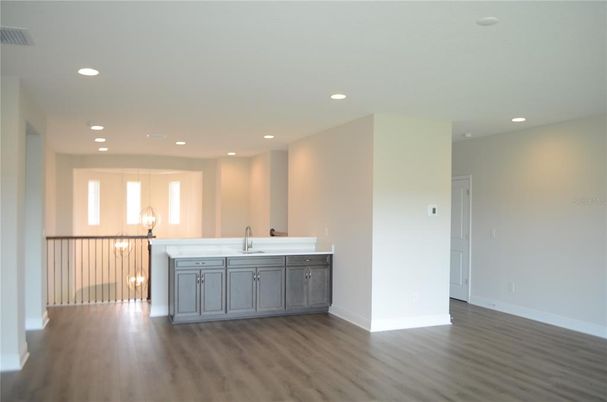 Bathroom, Interior, Recessed Lighting, Wood Texture Flooring