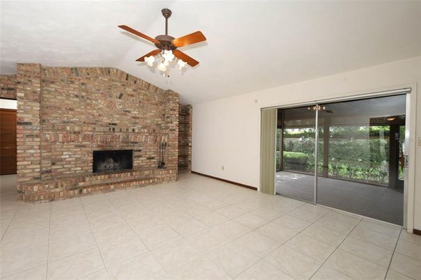 Empty room, Fireplace, Interior, Stone Walls