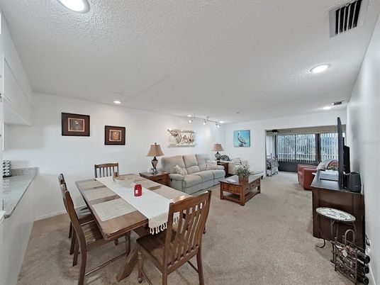 Dining room, Interior, Living room, Recessed Lighting