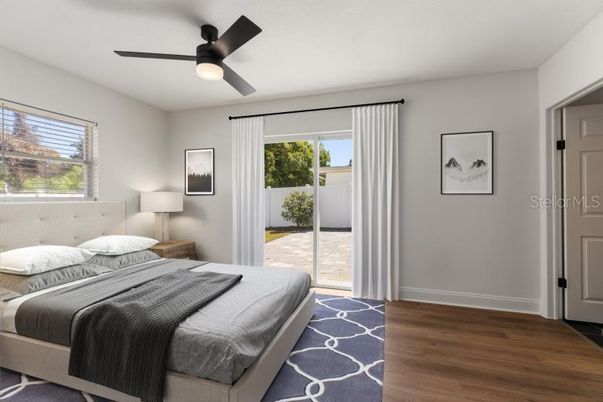 Bedroom, Interior, Wood Texture Flooring