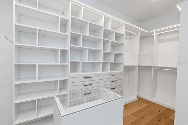 Interior, Walk-in Closets, Wood Texture Flooring