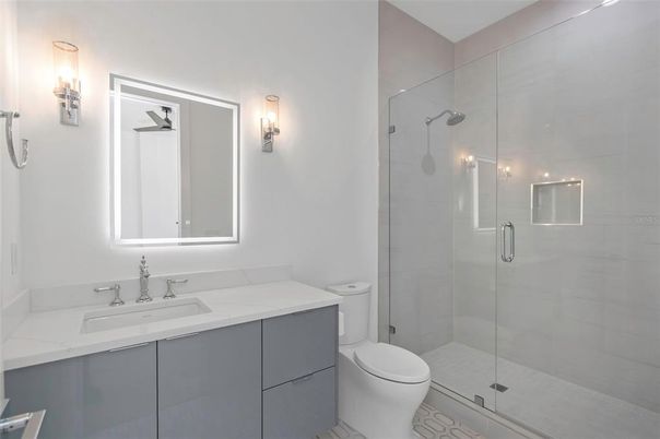 Bathroom, Glass Shower, Interior