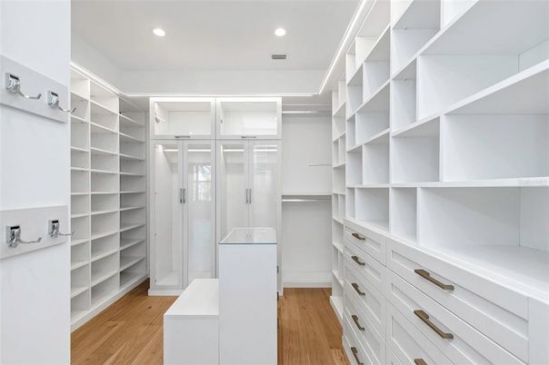 Interior, Recessed Lighting, Walk-in Closets, Wood Texture Flooring