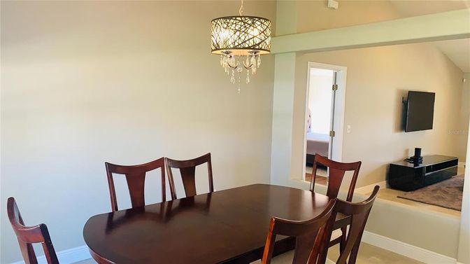 Chandelier, Dining room, Interior