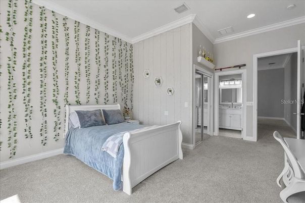 Bedroom, Interior, Recessed Lighting