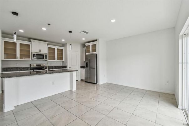 Interior, Kitchen, Pendant Lights, Recessed Lighting, Stainless Steel Appliances