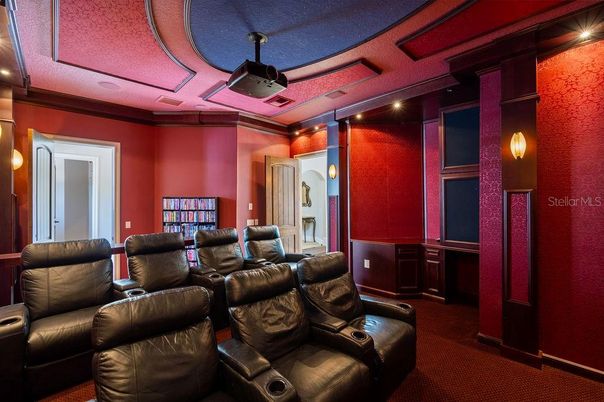 Home Theatre Room, Interior, Recessed Lighting, Theatre Room
