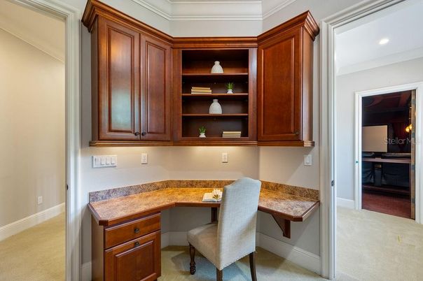 Home Office, Interior, Recessed Lighting