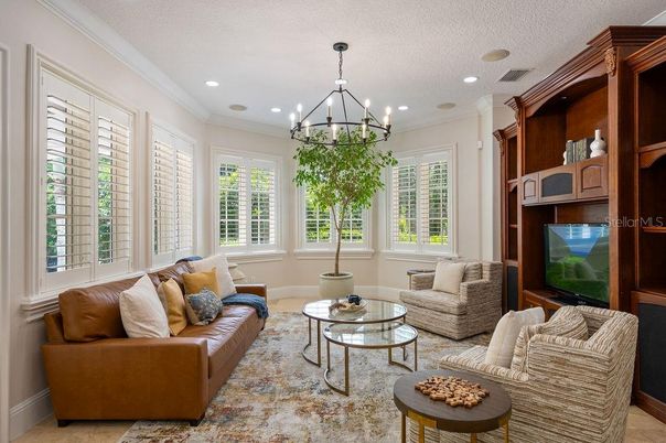 Chandelier, Interior, Living room, Recessed Lighting