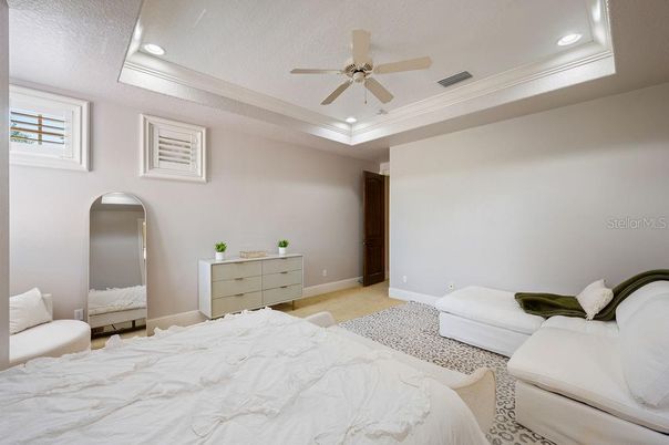 Bedroom, Interior, Recessed Lighting