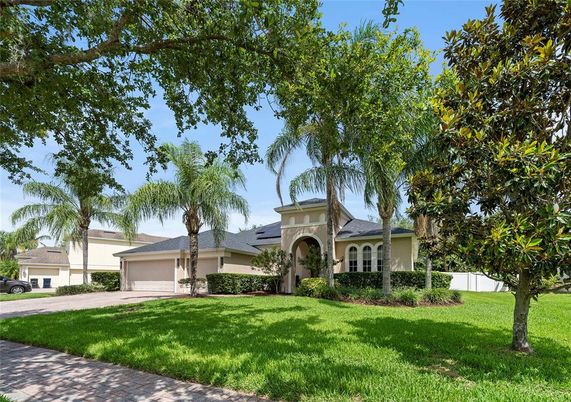 Attached, Backyard, Exterior, Facade, Mediterranean
