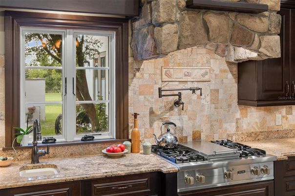 Interior, Kitchen, Stone Walls
