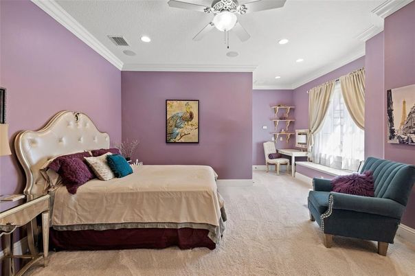 Bedroom, Interior, Recessed Lighting