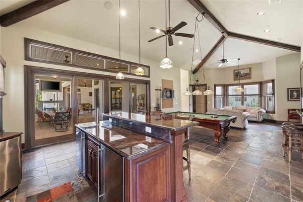 Billiard Table, Chandelier, Game Room, Interior, Pendant Lights, Recessed Lighting