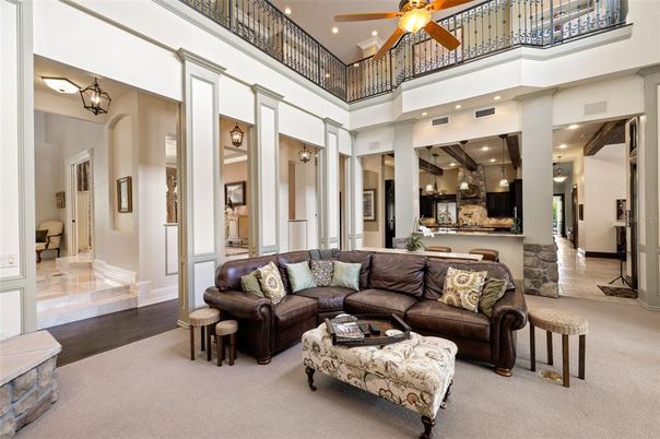 Interior, Living room, Recessed Lighting