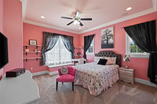 Bedroom, Interior, Recessed Lighting