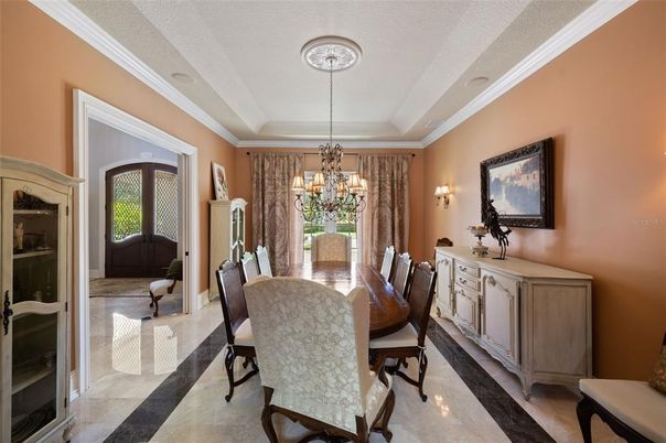 Chandelier, Dining room, Interior