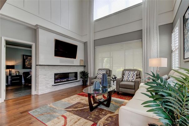 Fireplace, Interior, Living room, Wood Texture Flooring