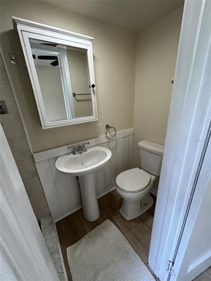 Bathroom, Interior, Wood Texture Flooring