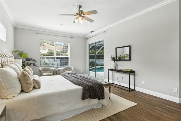 Bedroom, Interior, Wood Texture Flooring