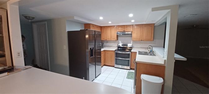Interior, Kitchen, Recessed Lighting, Stainless Steel Appliances