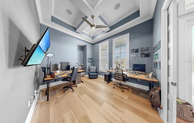 Home Office, Interior, Wood Texture Flooring