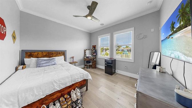 Bedroom, Interior, Wood Texture Flooring