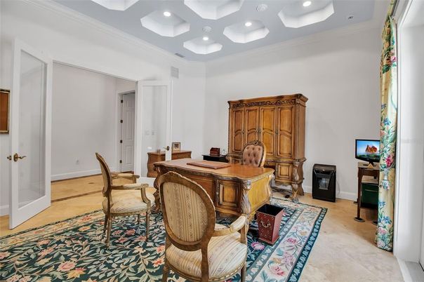 Home Office, Interior, Recessed Lighting