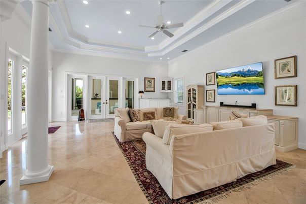 Interior, Living room, Recessed Lighting