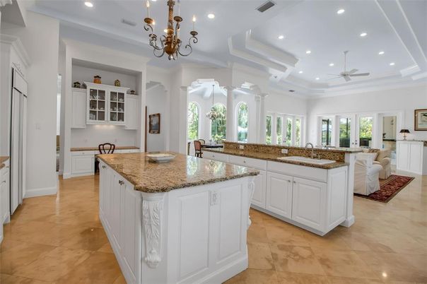 Chandelier, Interior, Kitchen, Recessed Lighting