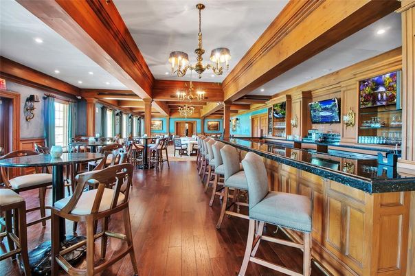 Chandelier, Dining room, Interior, Recessed Lighting, Wood Texture Flooring, Wooden Walls