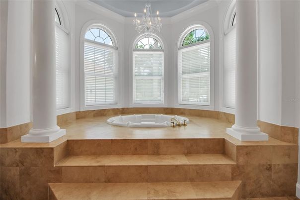 Bathroom, Chandelier, Interior