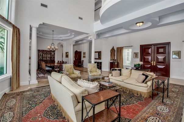 Chandelier, Dining room, Interior, Living room, Recessed Lighting