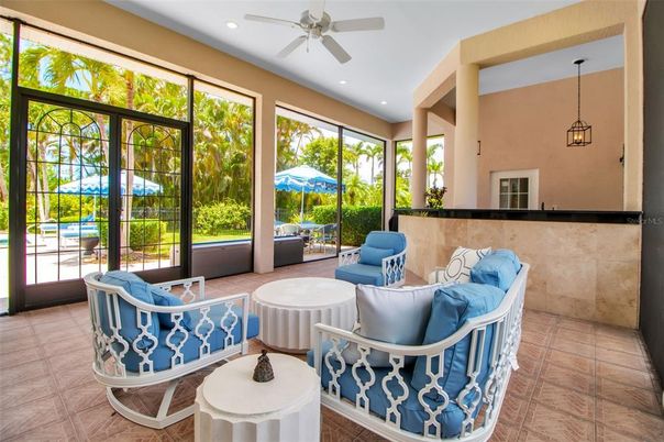 Interior, Living room, Pendant Lights, Recessed Lighting, Sun Room