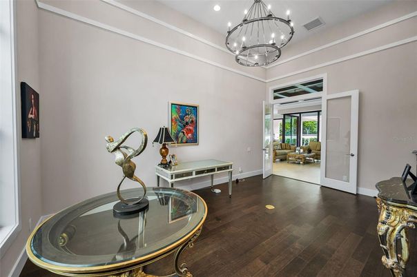 Chandelier, Interior, Pendant Lights, Recessed Lighting, Wood Texture Flooring
