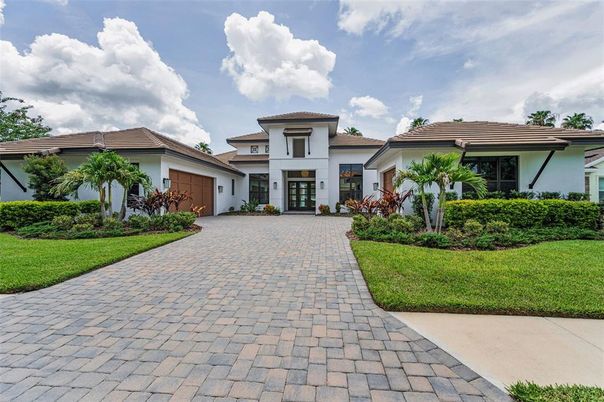 Attached, Backyard, Exterior, Facade, Mediterranean