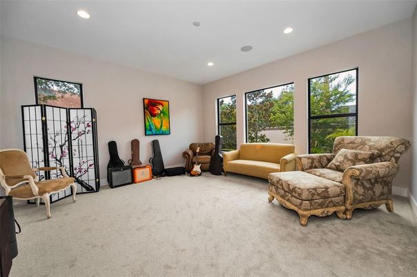 Interior, Living room, Recessed Lighting