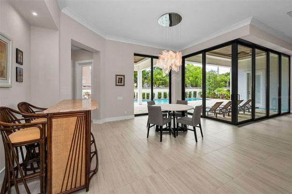Chandelier, Dining room, Interior, Recessed Lighting