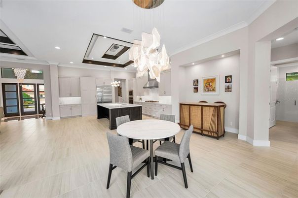 Chandelier, Dining room, Interior, Kitchen, Pendant Lights, Recessed Lighting