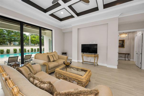 Chandelier, Interior, Living room, Recessed Lighting