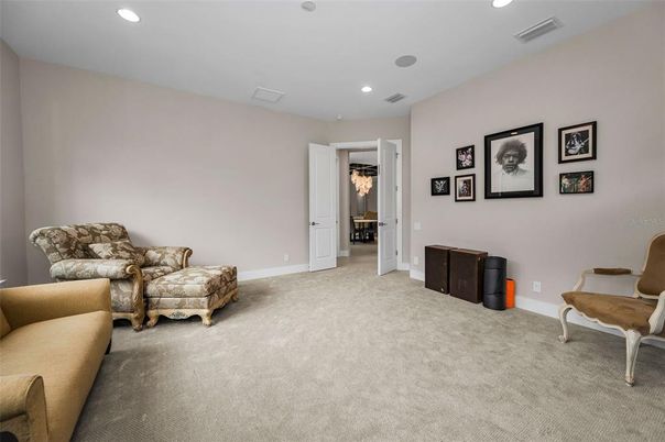 Interior, Living room, Recessed Lighting