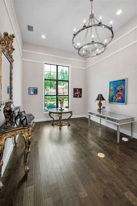 Chandelier, Interior, Recessed Lighting, Wood Texture Flooring