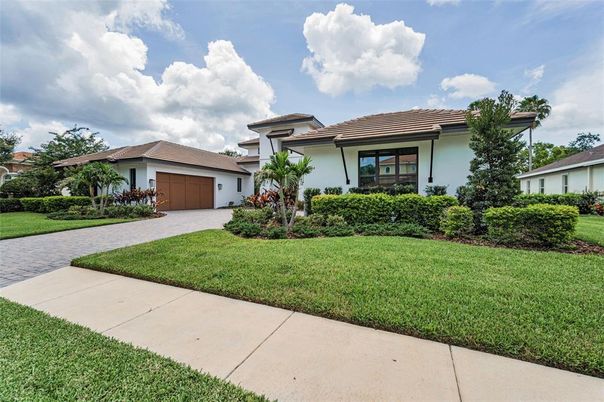Attached, Backyard, Exterior, Facade, Mediterranean