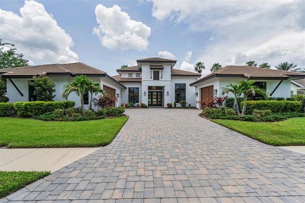 Attached, Backyard, Exterior, Facade, Mediterranean
